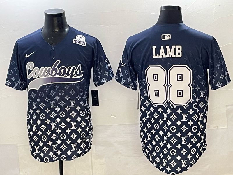 Men 2025 Nike Dallas Cowboys #88 Lamb Drak Blue Limited NFL Jersey 06->dallas cowboys->NFL Jersey